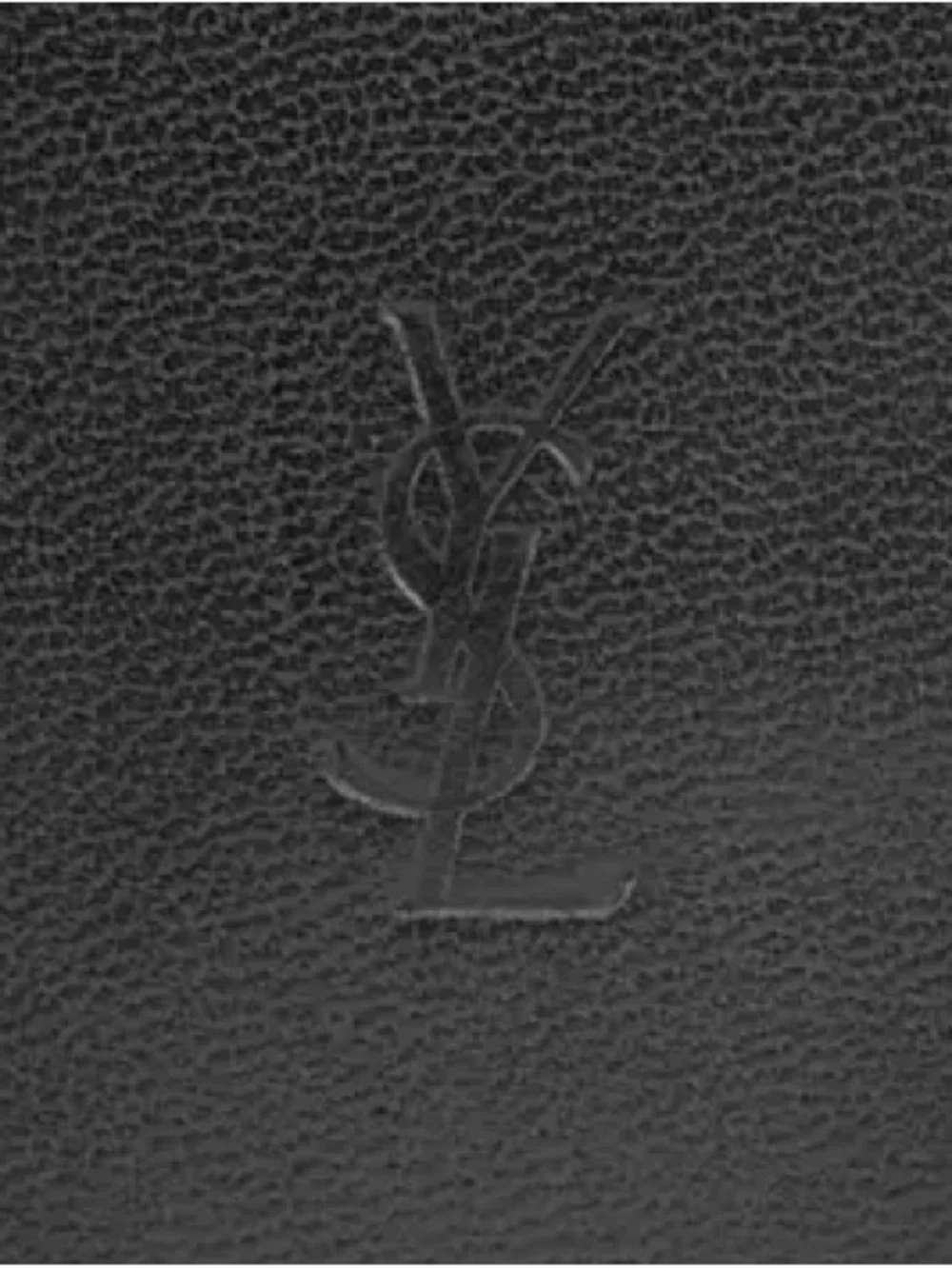 Yves Saint Laurent 🪢VTG Black Leather Long Wallet with Gold Corner Hardware - Picture 2 of 8